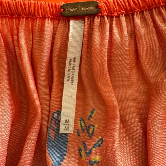 Free People Positano Printed Boho Floral Top Blouse - Picture 8 of 11